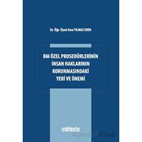 BM Özel Prosedürlerinin İnsan Hakları Korumasındaki Yeri ve Önemi