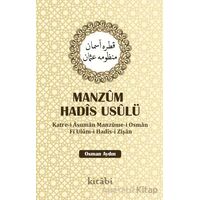 Manzum Hadis Usulü - Osman Aydın - Kitabi Yayınevi