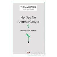 Her Şey Ne Anlama Geliyor? - Thomas Nagel - Say Yayınları