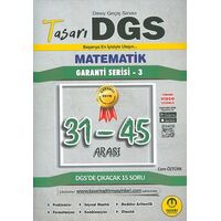 DGS Matematik 31-45 Arası Çözümlü Soru Kitapçığı Tasarı Eğitim Yayınları