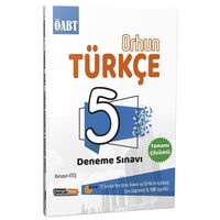 Kariyer Meslek 2021 ÖABT Orhun Türkçe 5 Deneme Sınavı Çözümlü