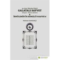 19. Asır Mevlevi Şairi Galatalı Safvet ve İbnülemin’in Kemalü’s - Safve’si
