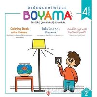 Değerlerimizle Boyama Kitabı 2 - Arzu Akgün - Türkiye Diyanet Vakfı Yayınları