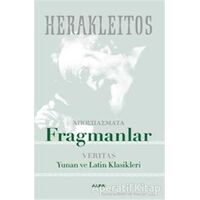 Fragmanlar - Herakleitos - Alfa Yayınları