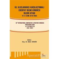 7. Uluslararası Karşılaştırmalı Edebi·yat Bi·li·mi· Kongresi· Bi·ldi·ri· Ki·tabı