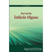 Kur’an’da İstikrar Olgusu - murat küçükuğurlu - Araştırma Yayınları