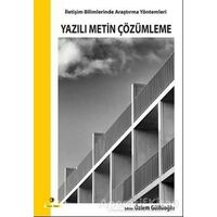 Yazılı Metin Çözümleme - Kolektif - Ütopya Yayınevi