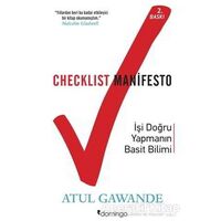 Checklist Manifesto - Atul Gawande - Domingo Yayınevi