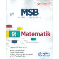 Eğitim Vadisi 9.Sınıf Matematik MSB Modüler Soru Bankası 2024 öncesi müfredat