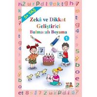 Okul Öncesi Çocuklar İçin Zeka Geliştirici Bulmacalı Boyama 1 (5+ Yaş)