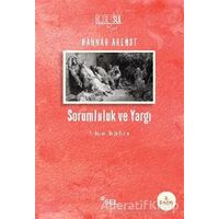 Sorumluluk ve Yargı - Hannah Arendt - Sel Yayıncılık