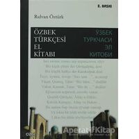 Özbek Türkçesi El Kitabı - Rıdvan Öztürk - Çizgi Kitabevi Yayınları