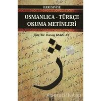 Osmanlıca-Türkçe Okuma Metinleri - İleri Seviye-8 - Hasan Babacan - Altın Post Yayıncılık