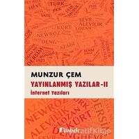 Yayınlanmış Yazılar -2 - Munzur Çem - Babek Yayınları