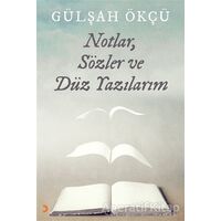 Notlar, Sözler ve Düz Yazılarım - Gülşah Ökçü - Cinius Yayınları