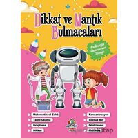 Dikkat Ve Mantık Bulmacaları - Pembe Kitap - Kolektif - Yağmur Çocuk