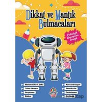 Dikkat Ve Mantık Bulmacaları - Lacivert Kitap - Kolektif - Yağmur Çocuk