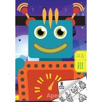 Robot Evreni - Taçlı Boyama Kitabı - Kolektif - Doğan Çocuk