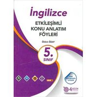 4 Adım 5.Sınıf İngilizce Etkileşimli Konu Anlatım Föyleri (Kampanyalı)