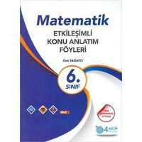 6. Sınıf Matematik Etkileşimli Konu Anlatım Föyleri - Zeki Sağatcı - 4 Adım Yayınları