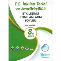 4 Adım 8.Sınıf T.C. İnkılap Tarihi ve Atatürkçülük Etkileşimli Konu Anlatım Föyleri (Kampanyalı)