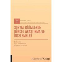 Sosyal Bilimlerde Güncel Araştırma ve İncelemeler (AYBAK 2021 Eylül)