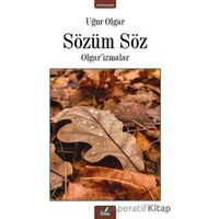 Sözüm Söz - Olgarizmalar - Uğur Olgar - İzan Yayıncılık