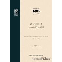 Et Temhid Li Kavaidit Tevhid - Ebül-Muin en-Nesefi - İsam Yayınları