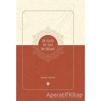 Bir Sayfa Bir Ayet Bir Hikmet - Murat Padak - Türkiye Diyanet Vakfı Yayınları