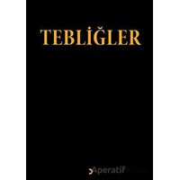 Tebliğler - Emrah Eryılmaz - Cinius Yayınları