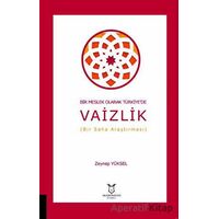 Bir Meslek Olarak Türkiyede Vaizlik (Bir Saha Araştırması) - Zeynep Yüksel - Akademisyen Kitabevi