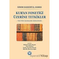 Kur’an Fonetiği Üzerine Tetkikler