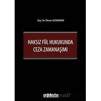 Haksız Fiil Hukukunda Ceza Zamanaşımı - Özcan Günergök - On İki Levha Yayınları