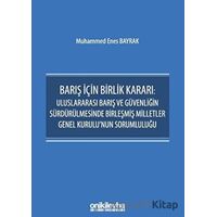 Barış İçin Birlik Kararı - Muhammed Enes Bayrak - On İki Levha Yayınları
