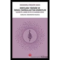 Dostlara Yadigar ve İsmail Fakirullah’tan Hikmetler - Erzurumlu İbrahim Hakkı - Hikemiyat Yayınevi