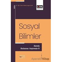 Sosyal Bilimler Alanında Uluslararası Araştırmalar 3