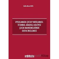 Uygulamada Çocuk Yargılaması: İstanbul Anadolu Adliyesi Çocuk Mahkemelerinde Dosya İncelemesi