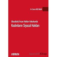 Ulusalüstü İnsan Hakları Hukukunda Kadınların Siyasal Hakları