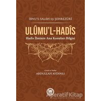 Ulumu’l-Hadis - İbnu’s-Salah eş-Şehrezuri - Marmara Üniversitesi İlahiyat Fakültesi Vakfı