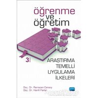 Öğrenme ve Öğretime İlişkin Araştırma Temelli Uygulama İlkeleri