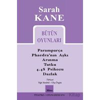 Sarah Kane Bütün Oyunları - Sarah Kane - Mitos Boyut Yayınları