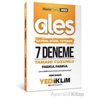 Yediiklim 2023 Master Serisi Ales Sayısal - Sözel Yetenek Tamamı Çözümlü 7 Fasikül Deneme