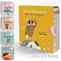 Bebek Üniversitesi 2 - Hikayeli İlk Kavramlarım Set (4 Kitap) - Çağrı Odabaşı - Sincap Kitap