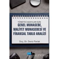 Yönetici Adayları İçin Genel Muhasebe, Maliyet Muhasebesi ve Finansal Tablo Analizi