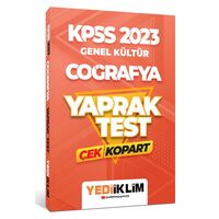 Yediiklim 2023 KPSS Genel Kültür Coğrafya Çek Kopart Yaprak Test