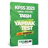 Yediiklim 2023 KPSS Genel Kültür Tarih Çek Kopart Yaprak Test
