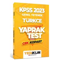 Yediiklim 2023 KPSS Genel Yetenek Türkçe Çek Kopart Yaprak Test