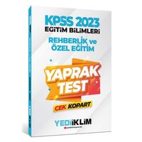 Yediiklim 2023 KPSS Eğitim Bilimleri Rehberlik ve Özel Eğitim Çek Kopart Yaprak Test