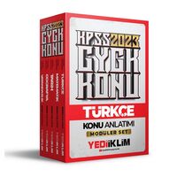 Yediiklim 2023 KPSS Genel Yetenek Genel Kültür Konu Anlatımlı Modüler Set