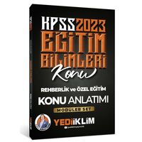 Yediiklim 2023 KPSS Eğitim Bilimleri Rehberlik ve Özel Eğitim Konu Anlatımı